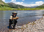 First fish on my new Sage -- native Yellowstone cutthroat From Slough Creek in Wyoming.
